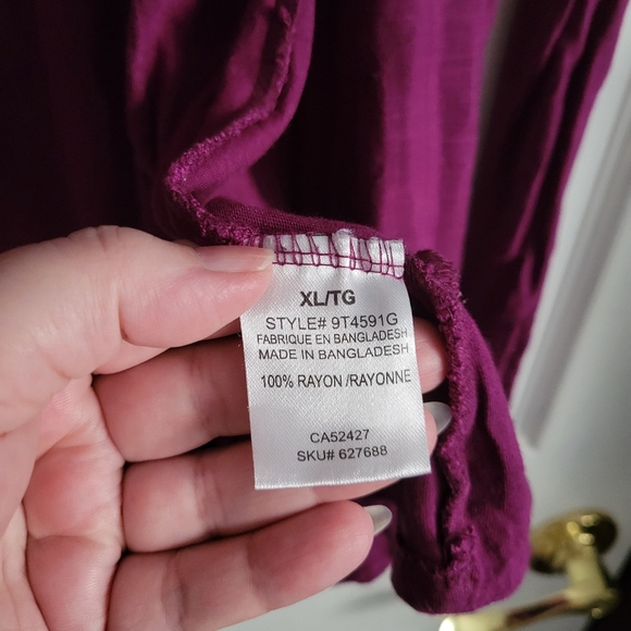 Long Sleeve Purple Cardigan - Picture 9 of 9